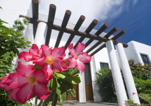 Bellaroca Garden Villa Entrance with Flowers