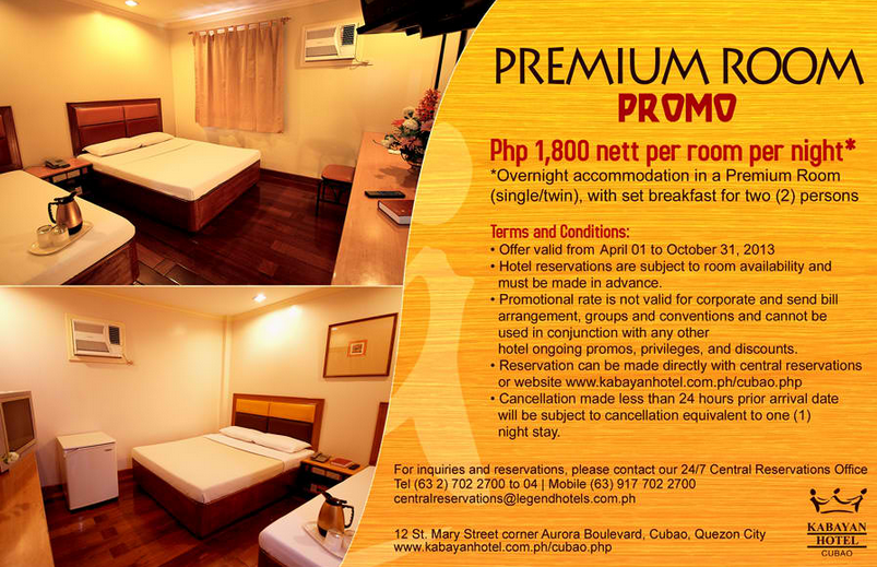 Kabayan Hotel Monumento's Hot Deal Offers Discounted Rates for Premium Room