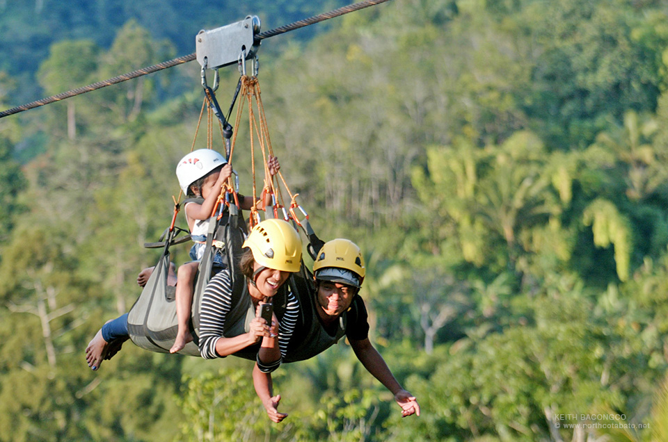 Zipline ride. Photo courtesy of makilala.gov.ph