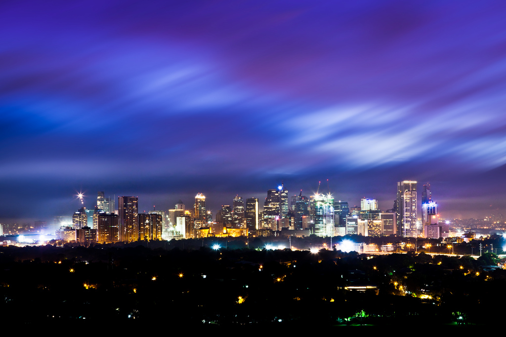 Makati skyline at night Image source: Benson Kua/Creative Commons