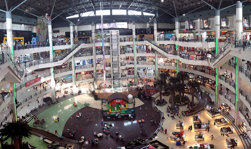 Malling in Makati City in the Philippines