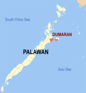 Map of Palawan showing the location of Dumaran Image source: Mike Gonzalez /Wikimedia Commons