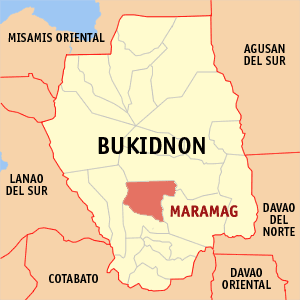 Map of Maramag, Bukidnon Photo by: TheCoffee /Wikimedia Commons 