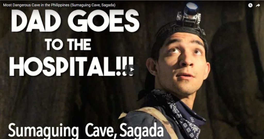 Wil Dasovich goes spelunking at Sumaguing Cave, Sagada
